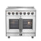 FORNO Massimo 36" 5.36 cu. ft. Freestanding French Door Electric Range with 5 Elements, FFSEL6955-36