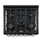 FORNO Espresso Leonardo 30" 5 cu. ft. Gas Range in Black with Silver Handles, FFSGS1116-30BLK