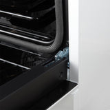 FORNO Espresso Leonardo 30" 5 cu. ft. Gas Range in White with Silver Handles, FFSGS1116-30WHT