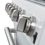 FORNO Espresso Leonardo 30" 5 cu. ft. Gas Range in White with Silver Handles, FFSGS1116-30WHT