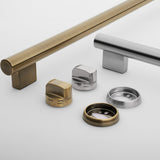 FORNO Espresso Leonardo 30" 5 cu. ft. Gas Range in White with Antique Brass Handles, FFSGS1116-30WHT