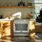 FORNO Espresso Leonardo 30" 5 cu. ft. Gas Range in Stainless Steel with Silver Handles, FFSGS1116-30