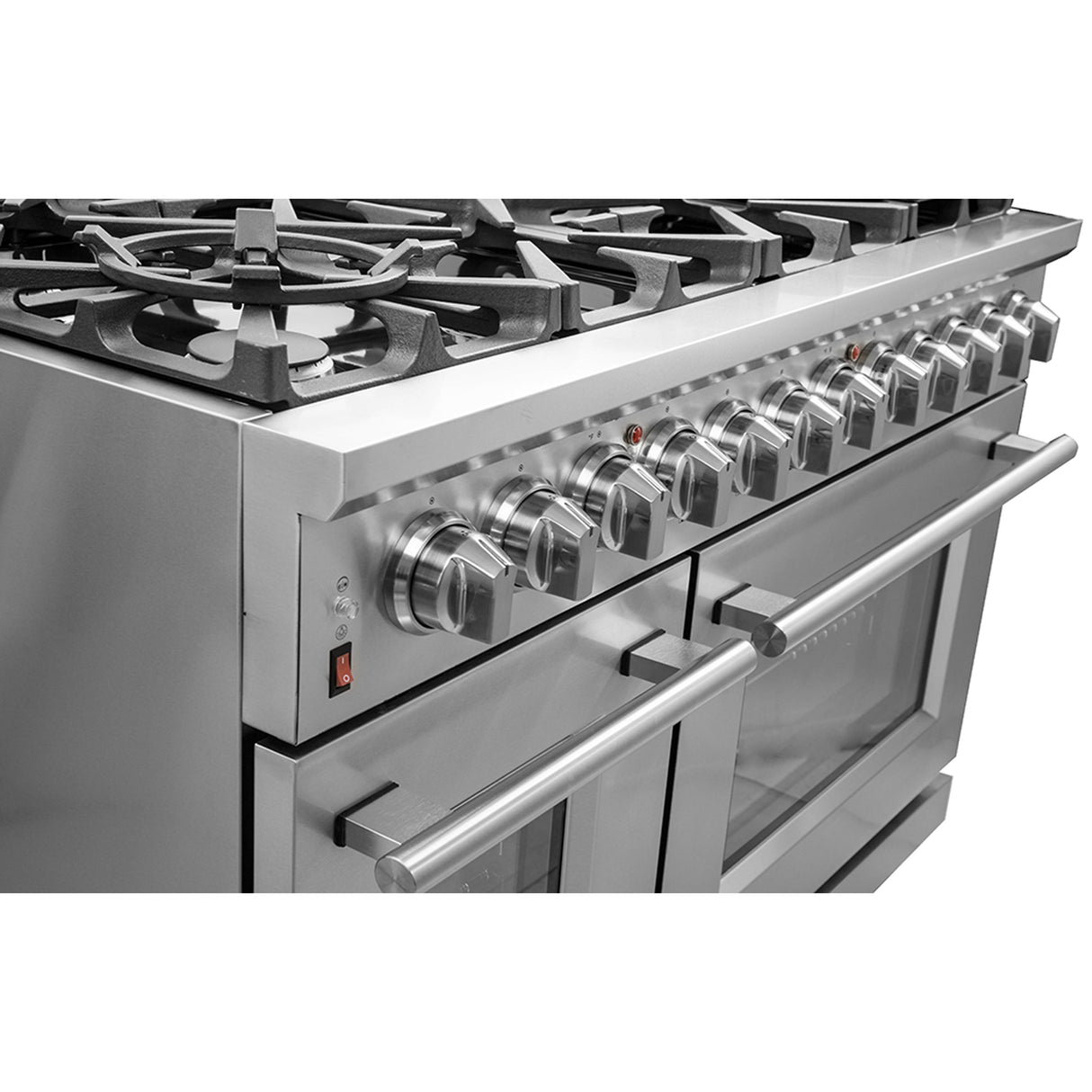 FORNO Massimo 48″ 6.58 cu. ft. Freestanding Dual Fuel Range with 8 Burners, FFSGS6125-48