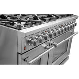 FORNO Massimo 48″ 6.58 cu. ft. Freestanding Dual Fuel Range with 8 Burners, FFSGS6125-48