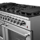 FORNO Massimo 60″ 8.64 cu. ft. Freestanding Dual Fuel Range with 10 Burners, FFSGS6125-60