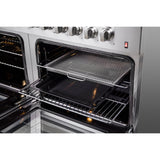 FORNO Galiano 60" 8.64 cu. ft. Dual Fuel Range with 10 Italian Burners in Stainless Steel, FFSGS6156-60