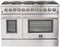 FORNO Appliance Package - 48 Inch Dual Fuel Range, Wall Mount Range Hood, Dishwasher, AP-FFSGS6156-48-2