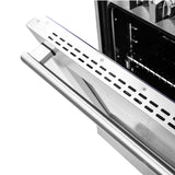 FORNO Capriasca 30" 4.32 cu. ft. Dual Fuel Range with 5 Italian Burners in Stainless Steel, FFSGS6187-30