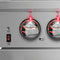 FORNO Capriasca 30" 4.32 cu. ft. Dual Fuel Range with 5 Italian Burners in Stainless Steel, FFSGS6187-30