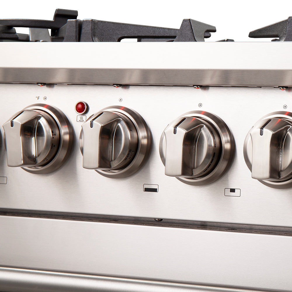 FORNO Capriasca 30" 4.32 cu. ft. Dual Fuel Range with 5 Italian Burners in Stainless Steel, FFSGS6187-30