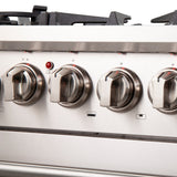 FORNO Capriasca 30" 4.32 cu. ft. Dual Fuel Range with 5 Italian Burners in Stainless Steel, FFSGS6187-30