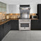 FORNO Capriasca 36" 5.36 cu. ft. Dual Fuel Range with 6 Italian Burners in Stainless Steel, FFSGS6187-36