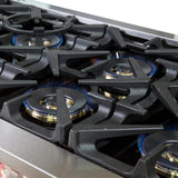 FORNO Capriasca 60" 8.64 cu. ft. Dual Fuel Range with 10 Italian Burners in Stainless Steel, FFSGS6187-60