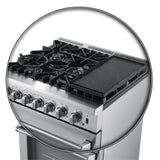 FORNO Lazio 30" 4.32 cu. ft. Dual Fuel Range with 5 Italian Burners in Stainless Steel, FFSGS6196-30