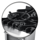 FORNO Lazio 30" 4.32 cu. ft. Dual Fuel Range with 5 Italian Burners in Stainless Steel, FFSGS6196-30