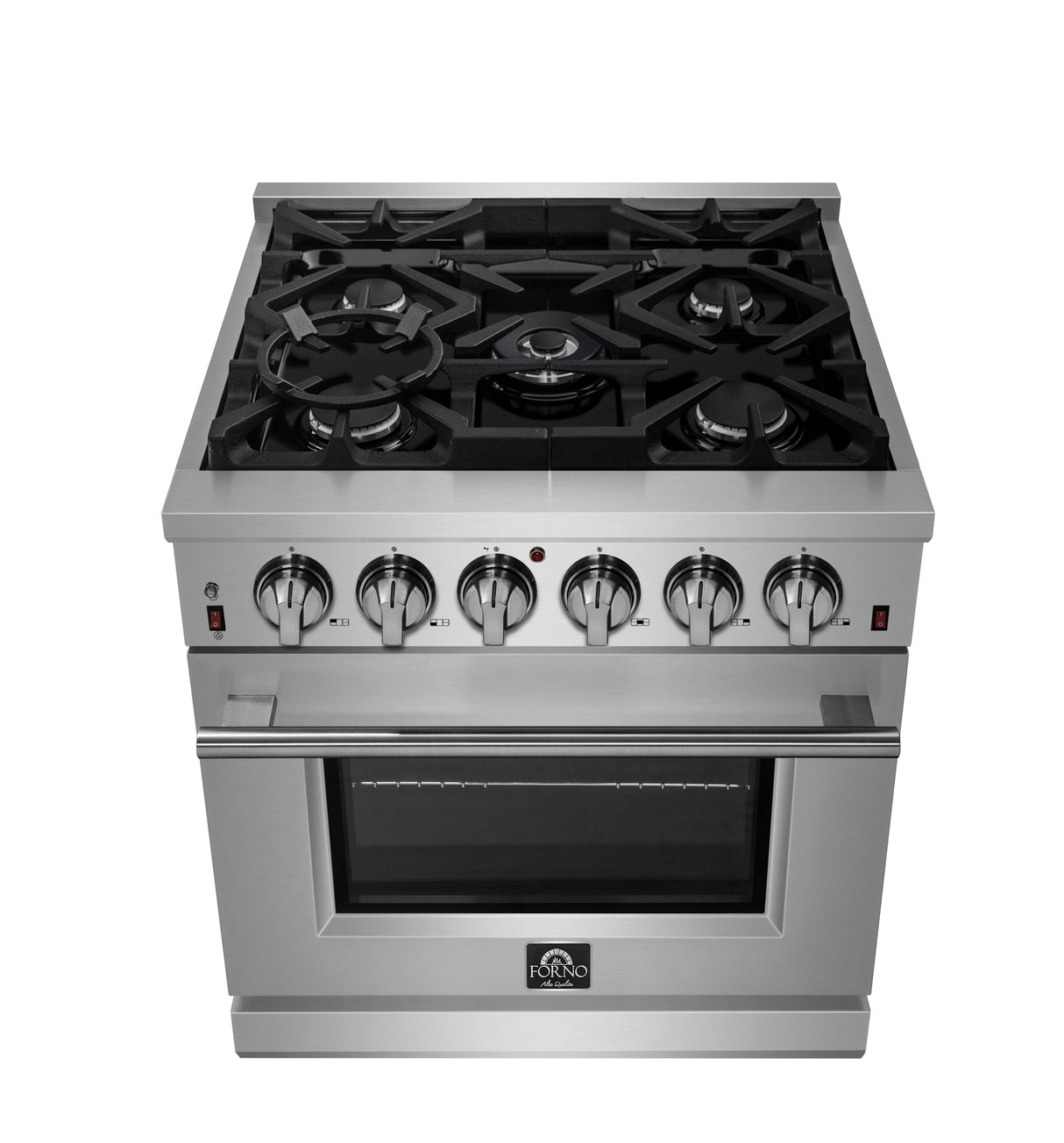 FORNO Massimo 30″ 4.32 cu. ft. Freestanding Gas Range with 5 Burners, FFSGS6239-30