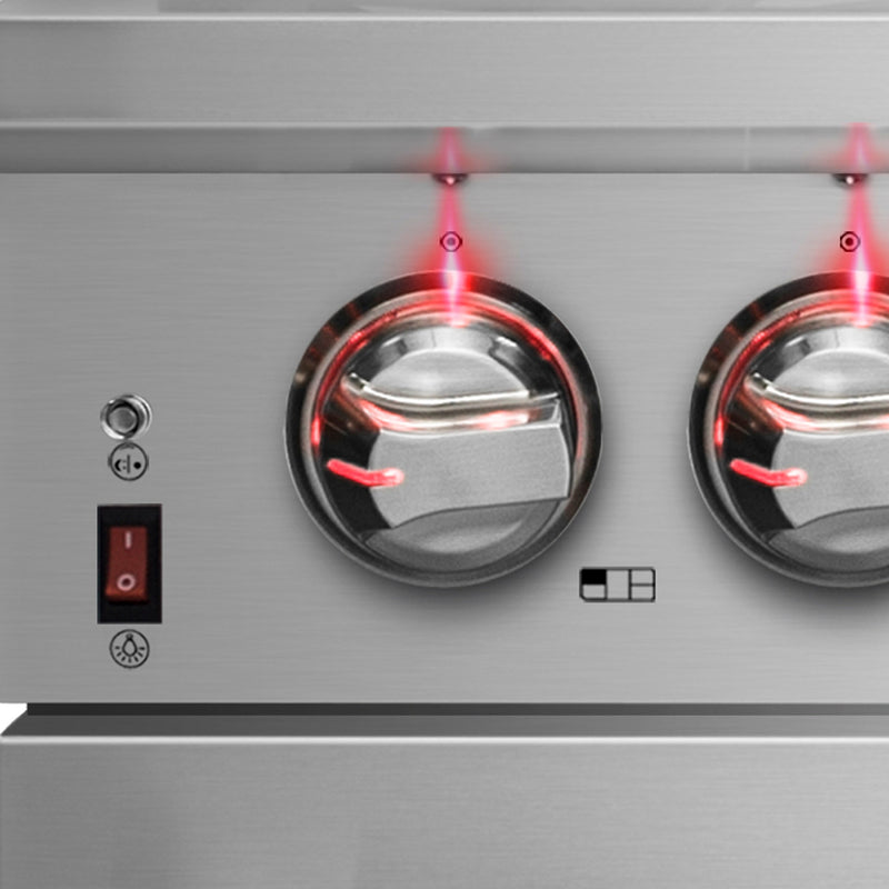 FORNO Massimo 36" 5.36 cu. ft. Freestanding Gas Range with 6 Burners, FFSGS6239-36