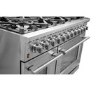 FORNO Massimo 48″ 6.58 cu. ft. Freestanding Gas Range with 8 Burners, FFSGS6239-48