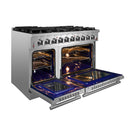 FORNO Massimo 48″ 6.58 cu. ft. Freestanding Gas Range with 8 Burners, FFSGS6239-48