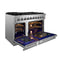 FORNO Massimo 48″ 6.58 cu. ft. Freestanding Gas Range with 8 Burners, FFSGS6239-48