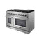 FORNO Massimo 48″ 6.58 cu. ft. Freestanding Gas Range with 8 Burners, FFSGS6239-48