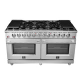 FORNO Massimo 60″ 8.64 cu. ft. Freestanding Gas Range with 10 Burners, FFSGS6239-60