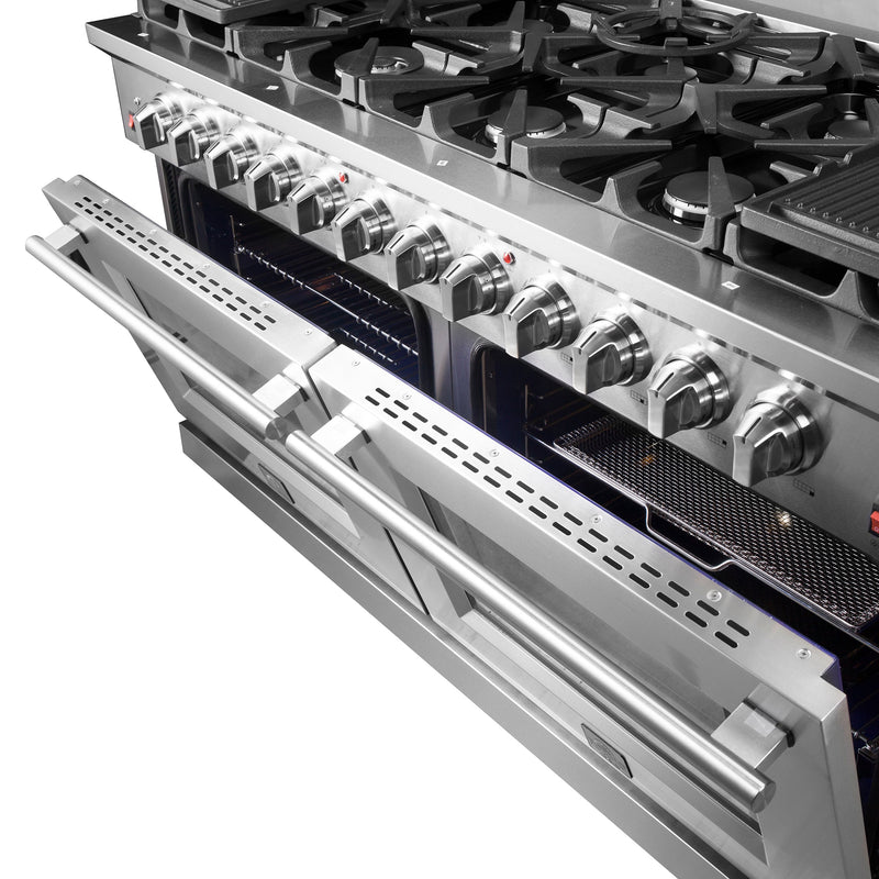 FORNO Massimo 60″ 8.64 cu. ft. Freestanding Gas Range with 10 Burners, FFSGS6239-60