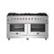 FORNO Massimo 60″ 8.64 cu. ft. Freestanding Gas Range with 10 Burners, FFSGS6239-60