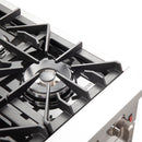 FORNO Galiano 36" 5.36 cu. ft. Gas Range with 6 Italian Burners in Stainless Steel, FFSGS6244-36