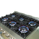 FORNO Galiano 36" 5.36 cu. ft. Gas Range with 6 Italian Burners in Stainless Steel, FFSGS6244-36