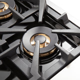 FORNO Capriasca 30″ 4.32 cu. ft. Gas Range with 5 Italian Burners in Stainless Steel, FFSGS6260-30