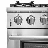 FORNO Capriasca 36" 5.36 cu. ft. Gas Range with 6 Italian Burners in Stainless Steel, FFSGS6260-36