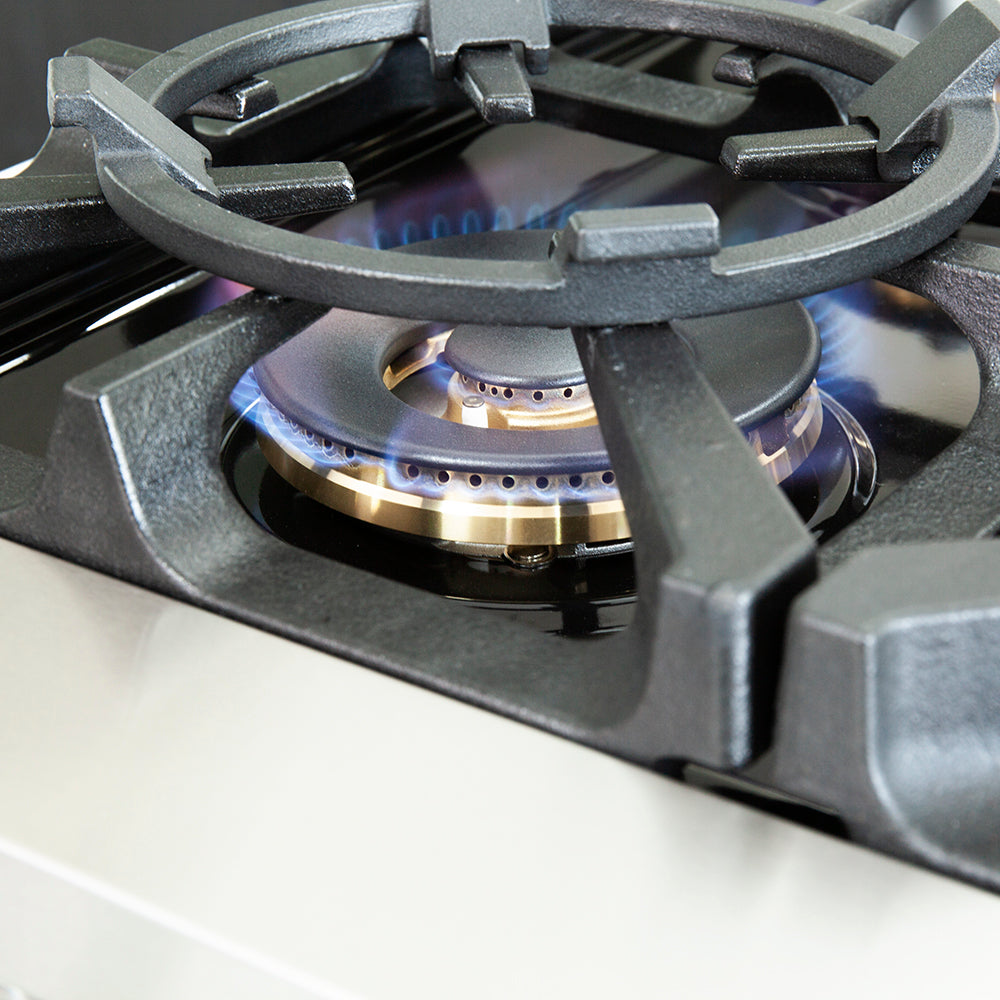 FORNO Capriasca 48″ 6.58 cu. ft. Gas Range with 8 Italian Burners in Stainless Steel, FFSGS6260-48