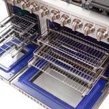 FORNO Capriasca 48″ 6.58 cu. ft. Gas Range with 8 Italian Burners in Stainless Steel, FFSGS6260-48