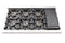 FORNO Capriasca 48″ 6.58 cu. ft. Gas Range with 8 Italian Burners in Stainless Steel, FFSGS6260-48