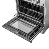 FORNO Giovanni 30" 4.32 cu. ft. Gas Range with 5 Sealed Burners, Air Fry Basket, Wok Support and Griddle, FFSGS6274-30