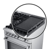 FORNO Appliance Package - 30" Gas Range with Airfryer, Range Hood, 36" Refrigerator, Dishwasher, AP-FFSGS6276-30-11