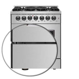 FORNO Galiano 30" 4.32 cu. ft. Dual Fuel Range with French Door in Stainless Steel, FFSGS6356-30
