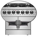 FORNO Galiano 30" 4.32 cu. ft. Dual Fuel Range with French Door in Stainless Steel, FFSGS6356-30