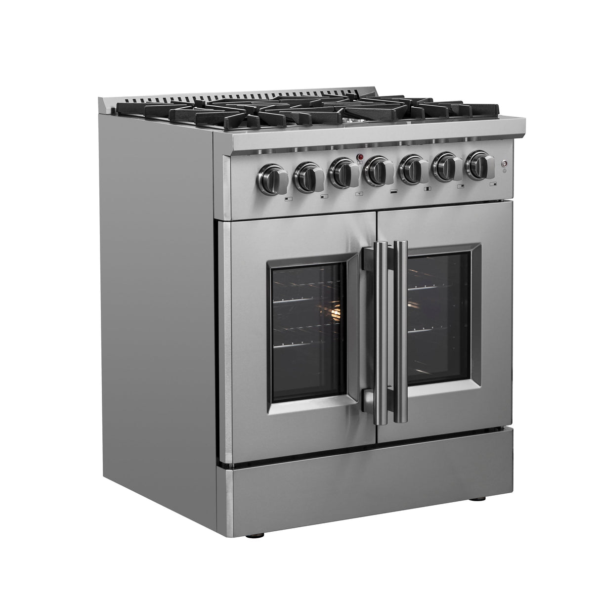 FORNO Galiano 30" 4.32 cu. ft. Dual Fuel Range with French Door in Stainless Steel, FFSGS6356-30