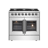FORNO Galiano 36" 5.36 cu. ft. Dual Fuel Range with French Door in Stainless Steel, FFSGS6356-36