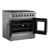 FORNO Galiano 36" 5.36 cu. ft. Dual Fuel Range with French Door in Stainless Steel, FFSGS6356-36