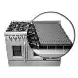 FORNO Galiano 48" 6.58 cu. ft. Dual Fuel Range with French Door in Stainless Steel, FFSGS6356-48