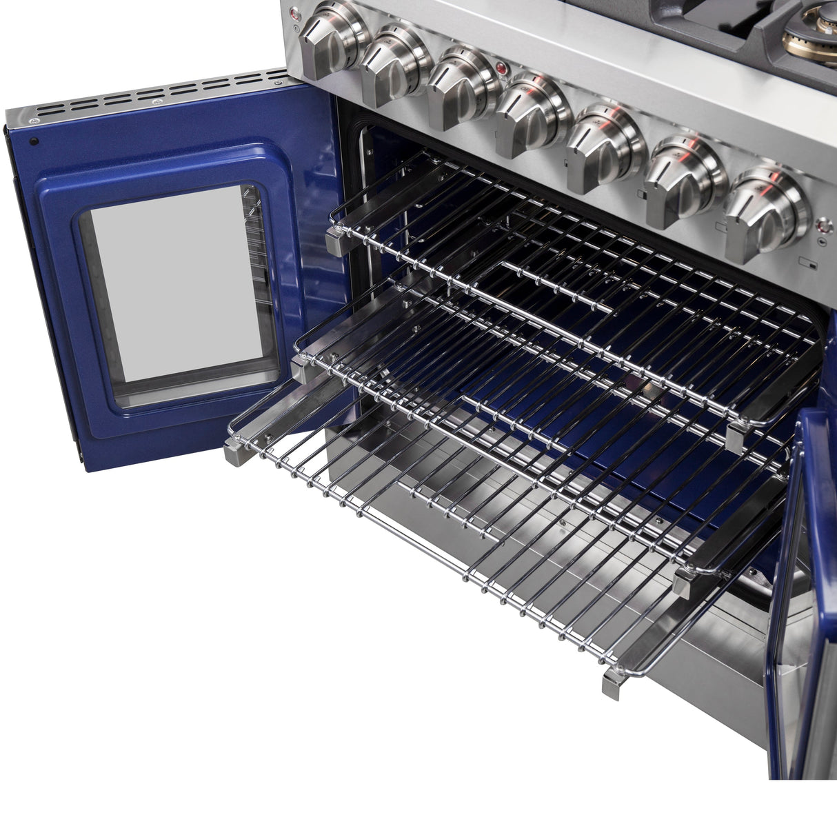 FORNO Capriasca 30" 4.3 cu. ft. Dual Fuel Range with French Door and 5 Sealed Burners, FFSGS6387-30