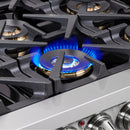 FORNO Capriasca 36" 5.36 cu. ft. Dual Fuel Range with French Door and 6 Sealed Burners, FFSGS6387-36