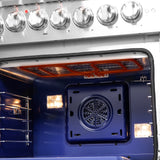 FORNO Capriasca 48" 6.58 cu. ft. Dual Fuel Range with French Door and 8 Sealed Burners, FFSGS6387-48