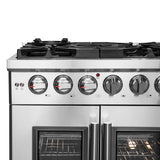FORNO Massimo 30″ 4.32 cu. ft. Freestanding French Door Gas Range with 5 Burners, FFSGS6439-30