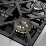 FORNO Massimo 48″ 6.58 cu. ft. Freestanding French Door Gas Range with 8 Burners, FFSGS6439-48