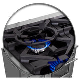 FORNO Massimo 48″ 6.58 cu. ft. Freestanding French Door Gas Range with 8 Burners, FFSGS6439-48