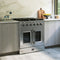 FORNO Galiano 30" 4.32 cu. ft. Freestanding Gas Range with French Door and 5 Burners, FFSGS6444-30